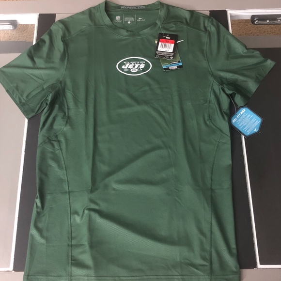 RARE 2014 Nike Dri-Fit New York Jets HYPERCOOL performance shirt sz L NWT - Picture 1 of 3